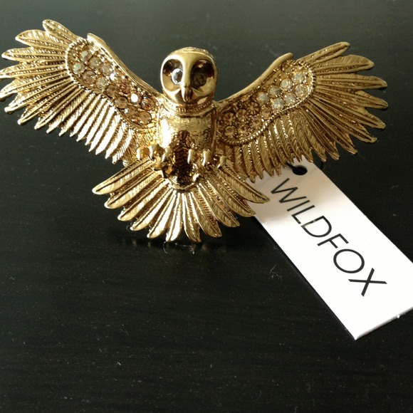 Wildfox Beautiful owl with open wings ring!!