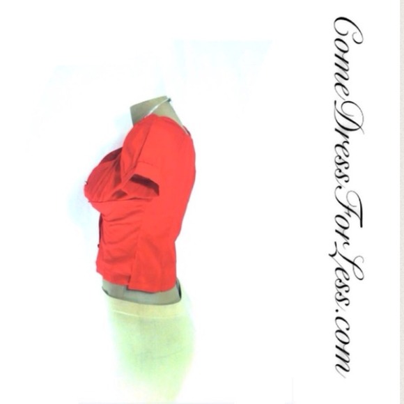 **San Julian Red Button up Top** - Picture 2 of 3