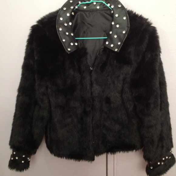 Faux fur jacket