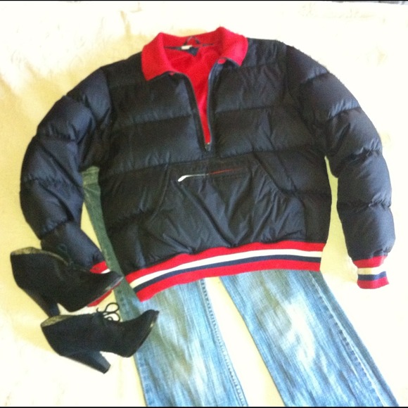 Down pullover jacket