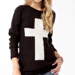 ⚠RESERVED⚠Cross Pullover Sweater