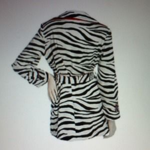 Linea by Louis Dell'Olio Zebra Print Trench Coat