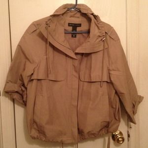 Tan New York & Company Windbreaker.