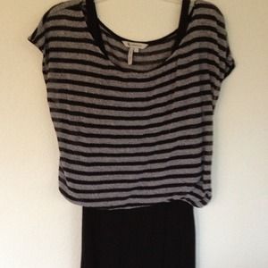 📍SOLD 📍BCBG  black and grey dress , size large
