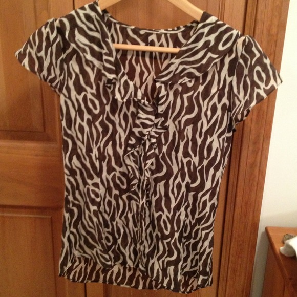 *SOLD* Brown/tan animal print from Banana Republic