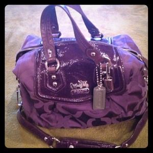Coach Op Art Sateen Audrey Bag