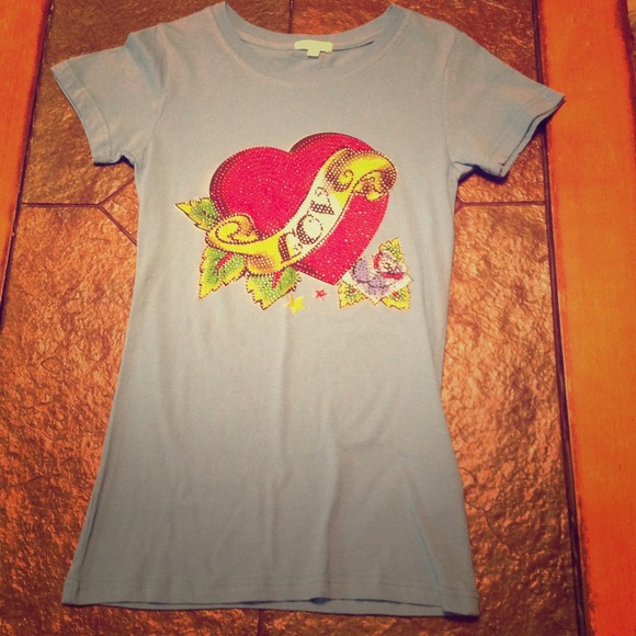 Baby Blue Tattoo Inspired Tee