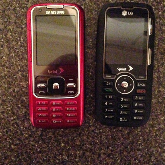 1 BLUE ONLY sprint keyboard texting cell phones