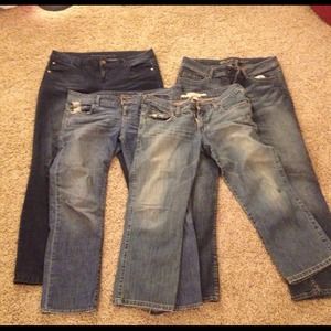 Lot of 5 pairs of jeans and pants