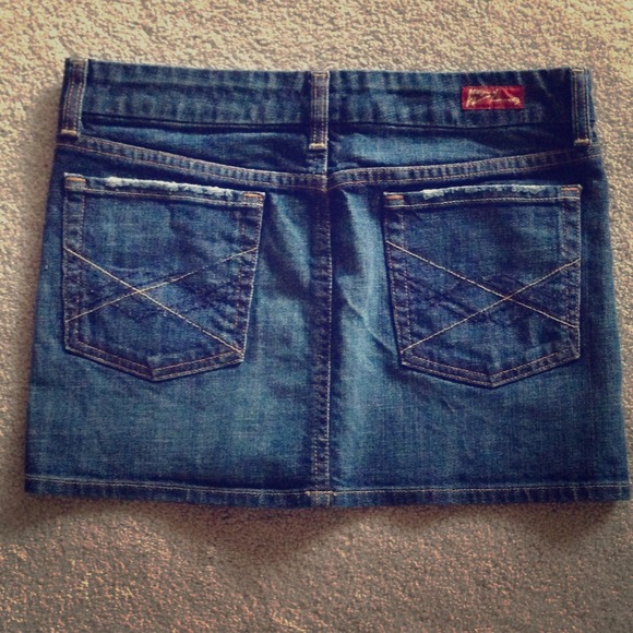 Denim mini skirt