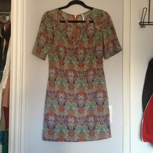 Floral Print Shift Dress