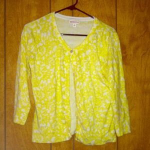 Medium Size M Merona Yellow Cardigan