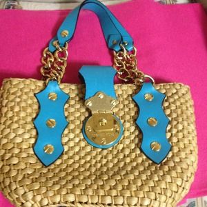 Michael Kors straw tote