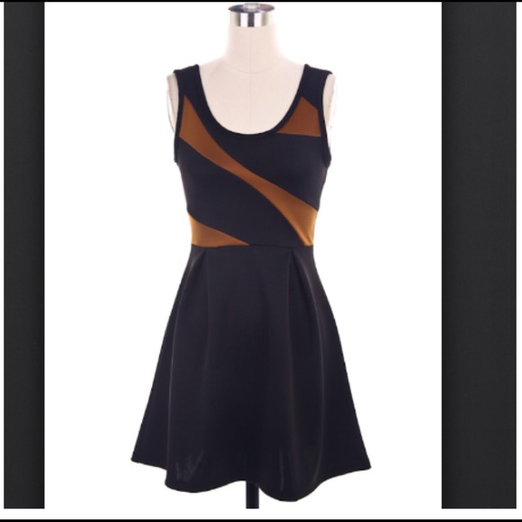 Black and orange dress!