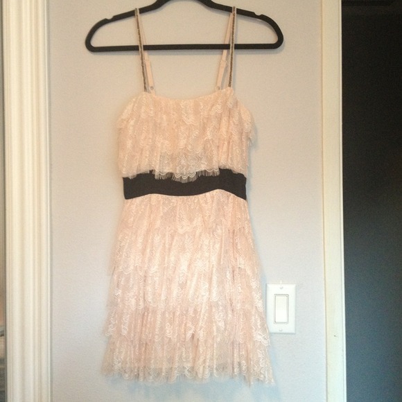 Pink Lace Cocktail Dress