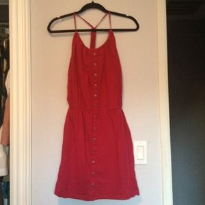 Soft Red Cotton Dress