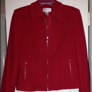 Red Wool Dress Jacket
