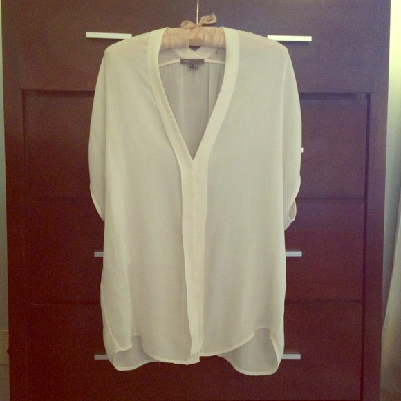 Vince 100% white top
