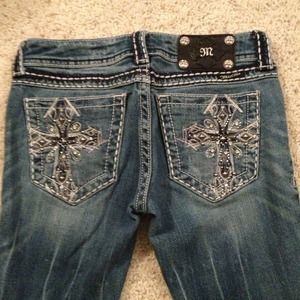 Reduced! Miss Me bootcut jeans size 25 inseam 33