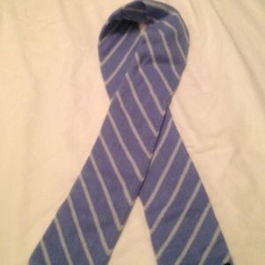 Periwinkle striped cashmere scarf