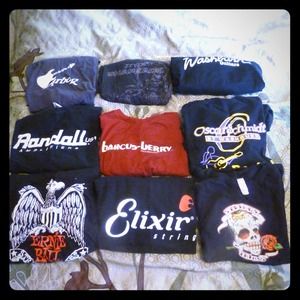 ❗Reduced❗Lot of 9 music company tees