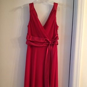 Red dress/ petite