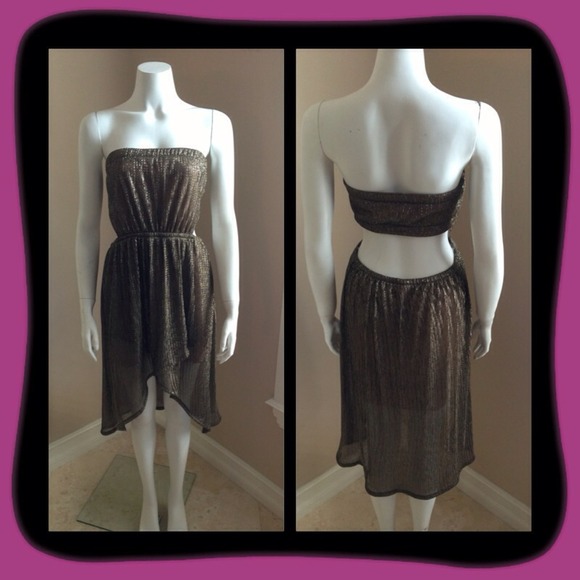 Gold party dress. S-M-L available