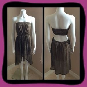 Gold party dress- S,M,L available