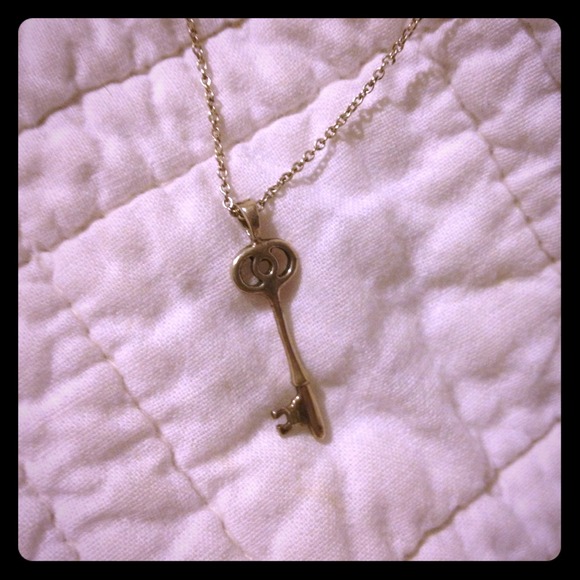 Sterling silver key pendant