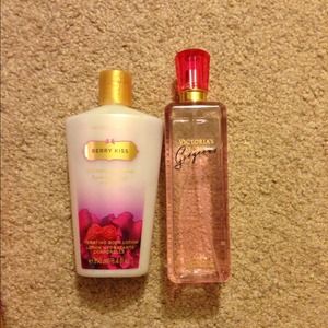 Vs body lotion and gorgeous spray