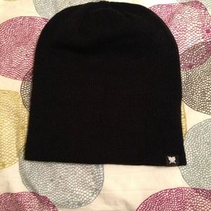 Ink Addict black beanie. NWOT