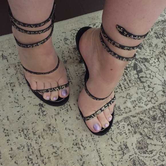 🎈Sale!! René Caovilla ankle coil heels - Picture 3 of 4