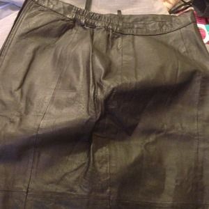 Leather skirt