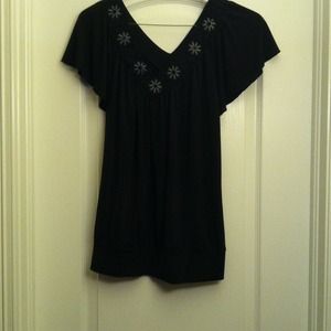 Black embroidered blouse Black embroidered blouse