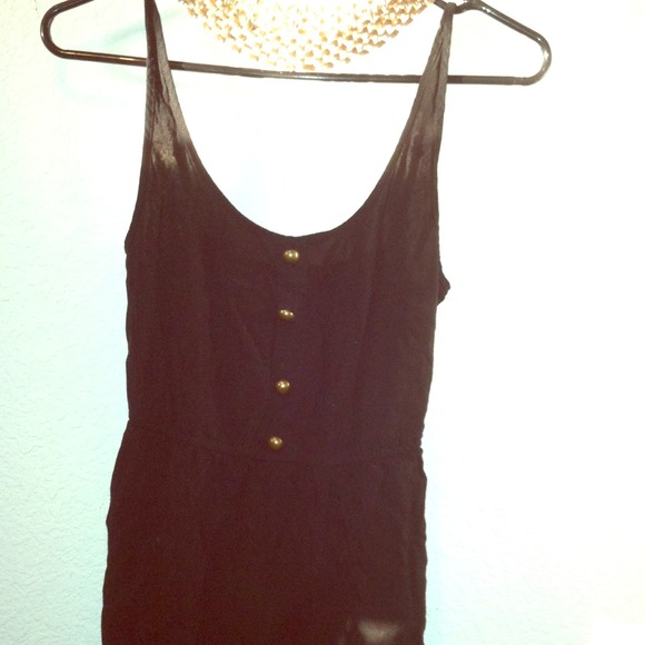 Black fun short dress.