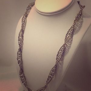 Sterling Silver Spiral Necklace