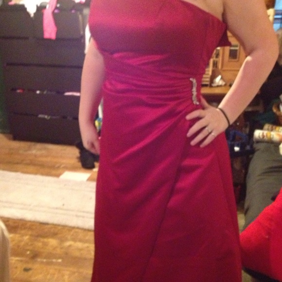Red David's Bridal Ballgown