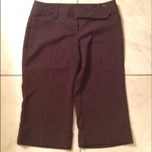 Business casual brown Capri pants