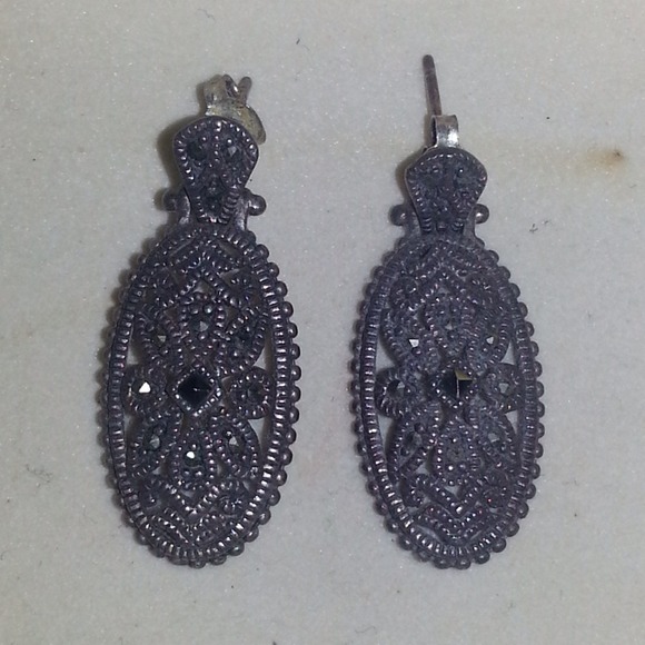 Vintage Sterling silver earring - Picture 2 of 4