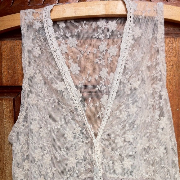 RESERVED! Reduced!! Lace Long vest top/ dress