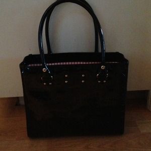 Authentic Kate Spade black patent bag