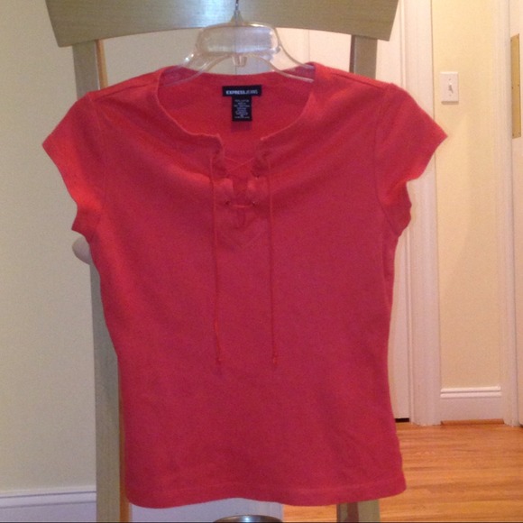 Express melon-colored top