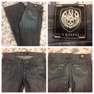 Rock &Republic boot cut jeans, size 26.