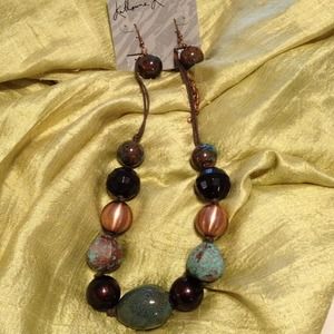 Bundle reserve Katherine K earrings and necklace