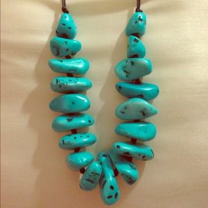 Turquoise Rock Necklace