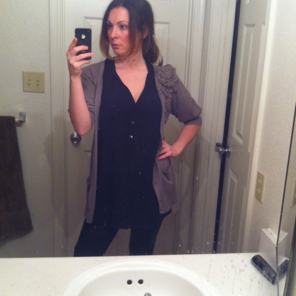 Trina Turk Grey Cardigan