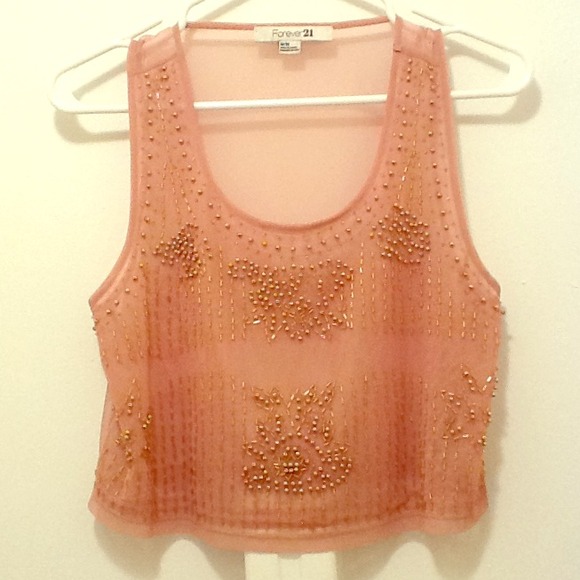 Forever 21 beaded crop top