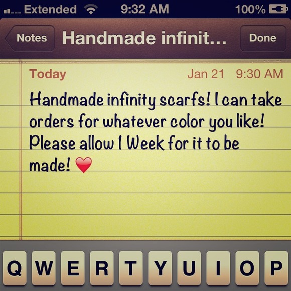 Personalized Handmade Warm Scarfs! Comment below!