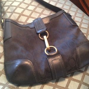Authentic Signature Coach Shoulder bag