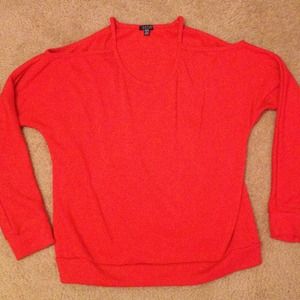 Cold shoulder cut-out sweater